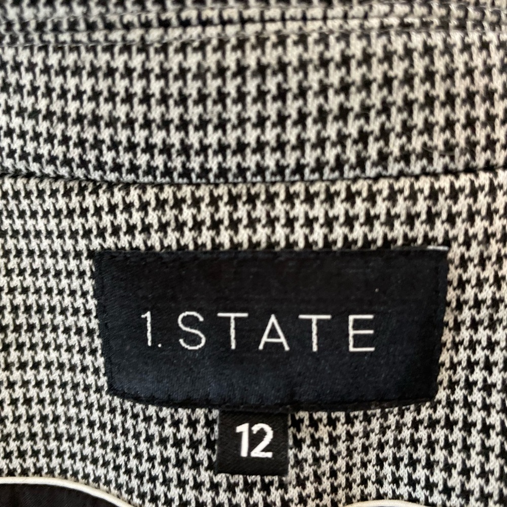 1state Soft Knit Double Breasted Houndstooth Blaz… - image 4